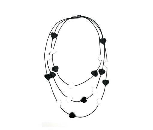 Collana Cuore - Vera pelle - Yin&Yang