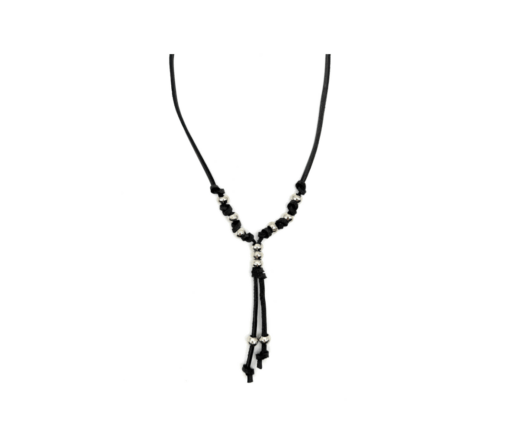 Collana con doppio pendente - Nero
