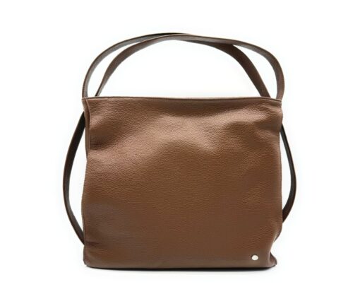 Borsa Zaino convertibile - Doppio uso in pelle - Cioccolato