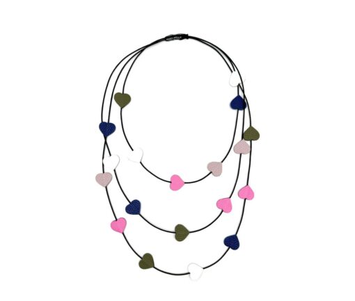 Collana Cuore - Vera pelle - La primavera